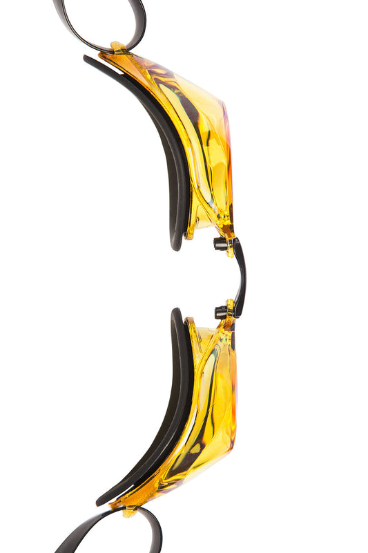Mad Wave Turbo Racer II Rainbow Mirror Goggle Yellow