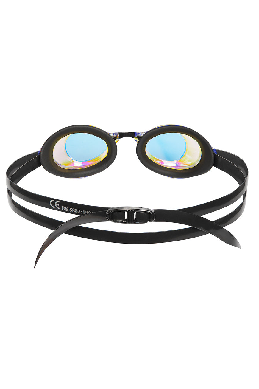 Mad Wave Turbo Racer II Rainbow Mirror Goggle Violet