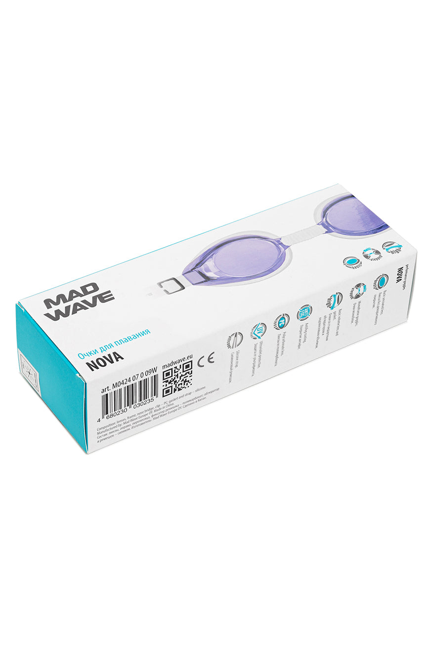 Mad Wave Nova Goggle Violet White