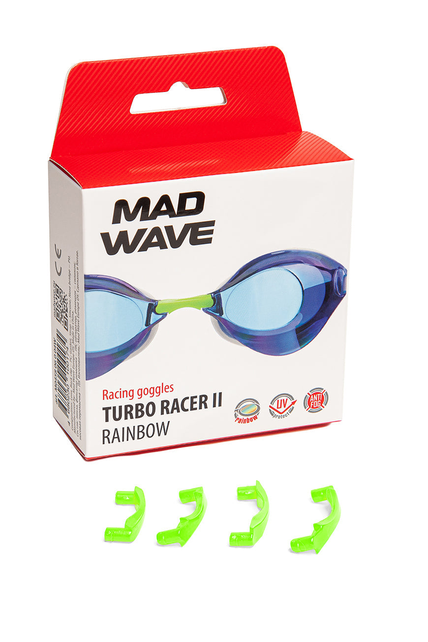 Mad Wave Turbo Racer II Rainbow Mirror Goggle Navy