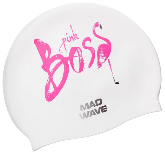 Mad Wave Pink Boss Swim Cap