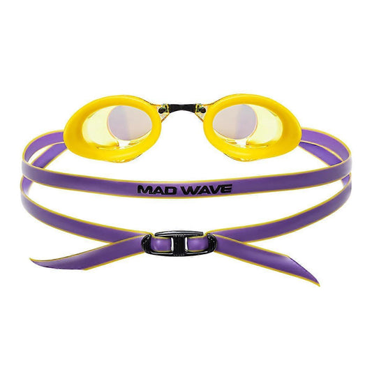 Mad Wave Turbo Racer II Rainbow Mirror Goggle Yellow