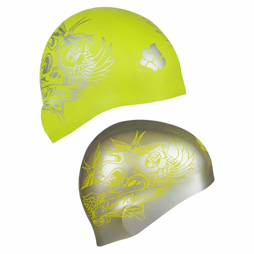 Madwave Heart Yellow R Swim Cap