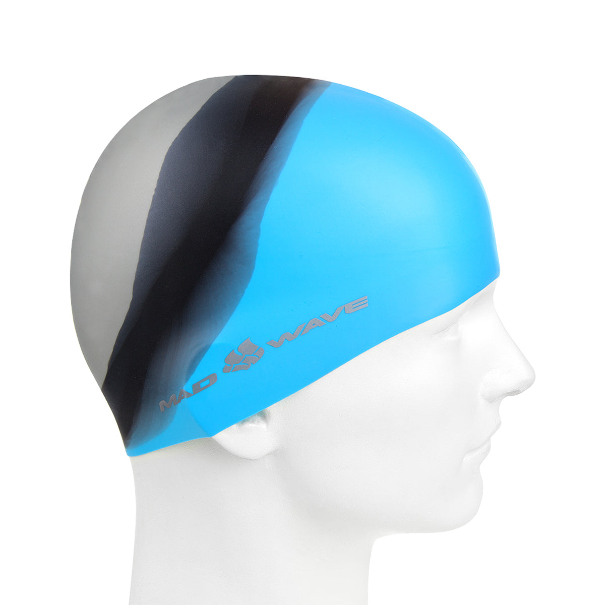 Madwave Multi Big Blue.Silver Swim Cap