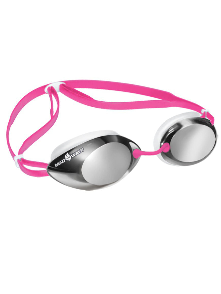Mad Wave Lane 4 Mirrored Goggles -Pink
