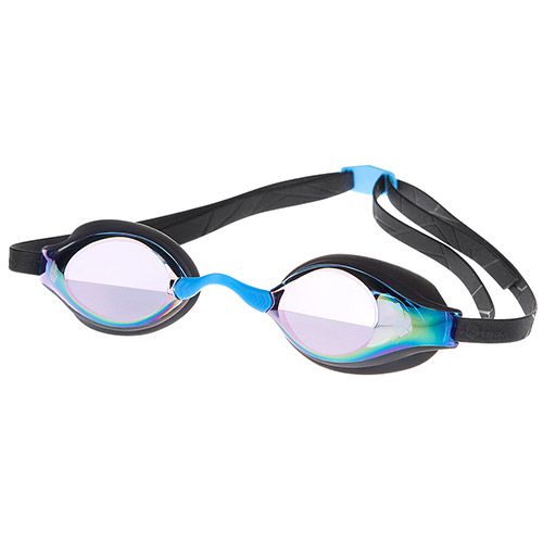 Mad Wave Record Breaker Rainbow Mirrored Goggle Black