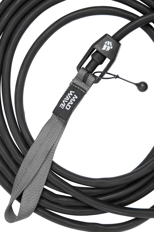 Mad Wave Long Safety Cord Grey - 1.3 - 3.6kg