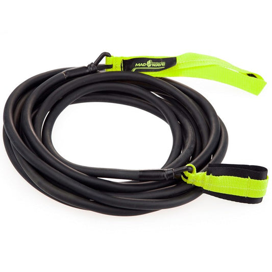 Mad Wave Long Safety Cord Black Green -3.6-10.8 kg