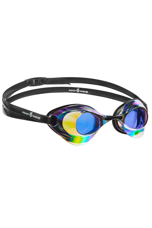 Mad Wave Turbo Racer II Rainbow Mirror Goggle Violet
