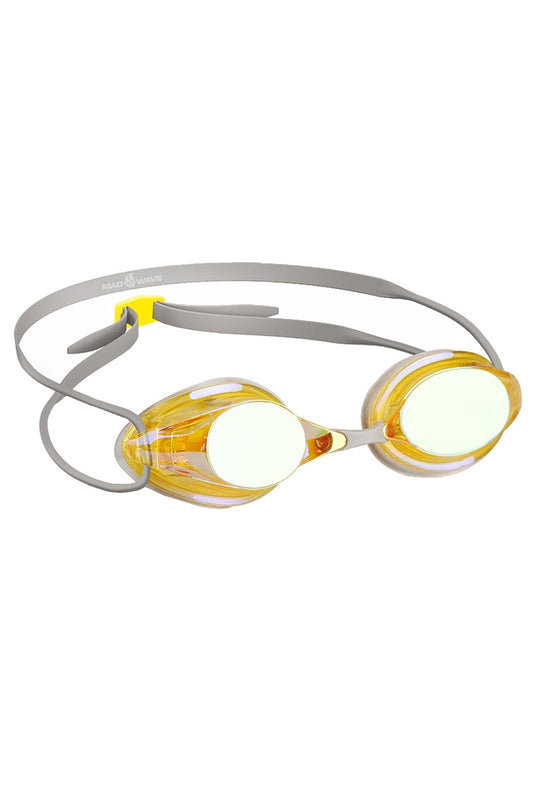 Mad Wave Streamline Rainbow Mirrored Goggle Yellow