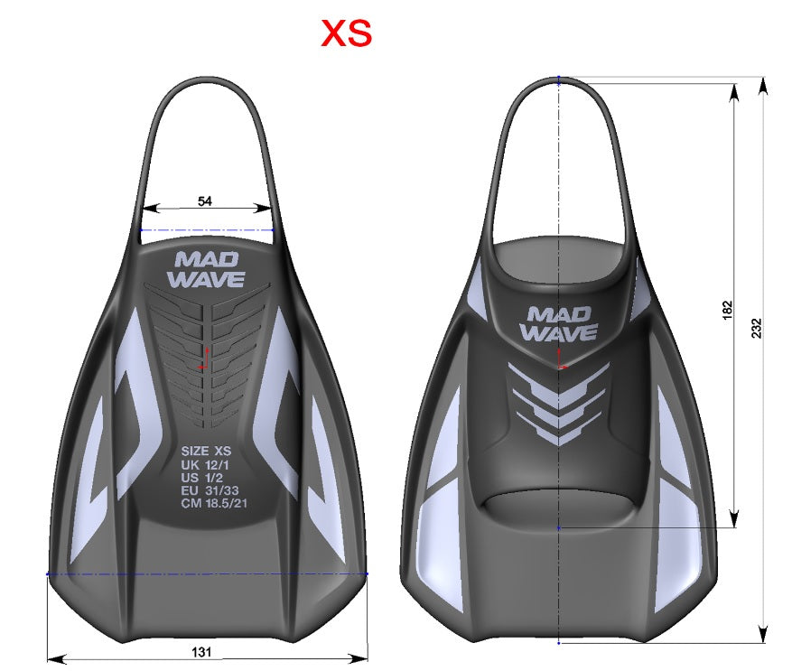 Mad Wave  Open heel training