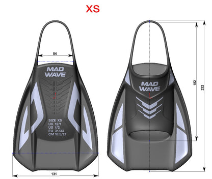Mad Wave  Open heel training