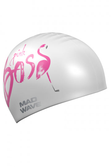 Mad Wave Pink Boss Swim Cap