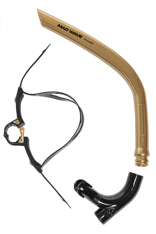 Mad Wave Pro Snorkel Adult -Gold