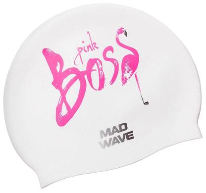 Mad Wave Pink Boss Swim Cap