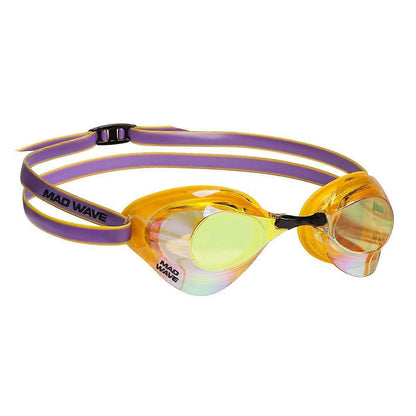 Mad Wave Turbo Racer II Rainbow  Mirror Goggle Yellow