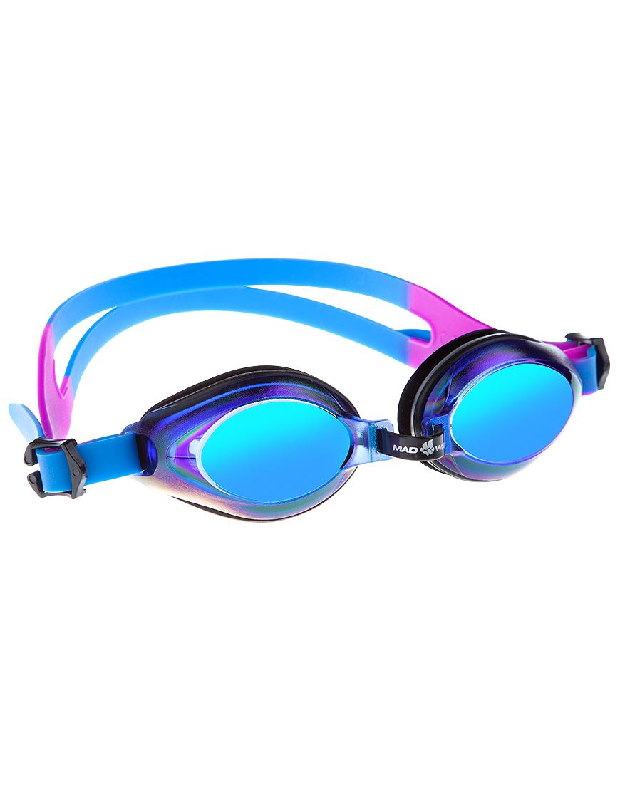 Mad Wave Aqua Rainbow  Mirrored  Goggles - Blue