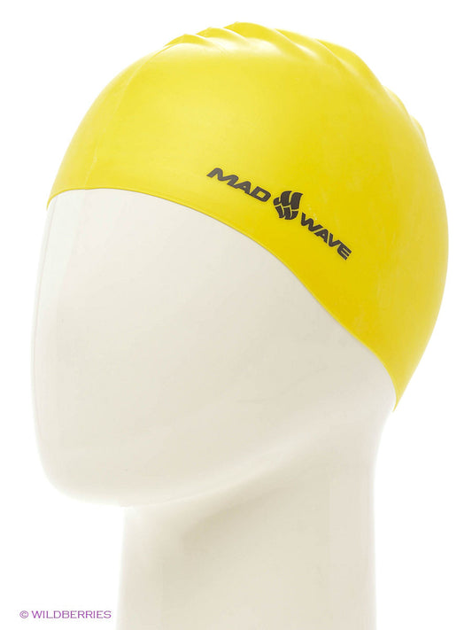 Mad Wave Intensive Big Yellow Swim Cap