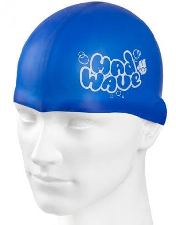 Madwave Silicon Blue.White Junior Swim Cap