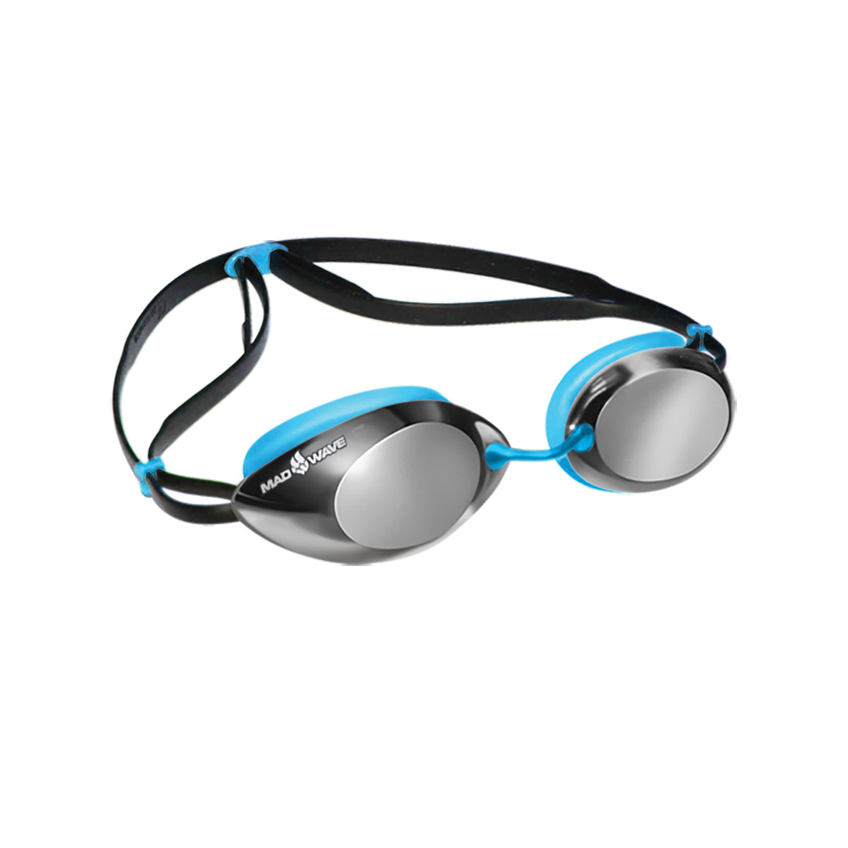 Mad Wave Lane 4 Mirrored Goggles -Azure