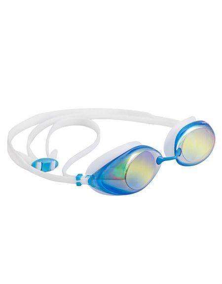 Mad Wave Lane 4 Rainbow Mirrored Goggles -White