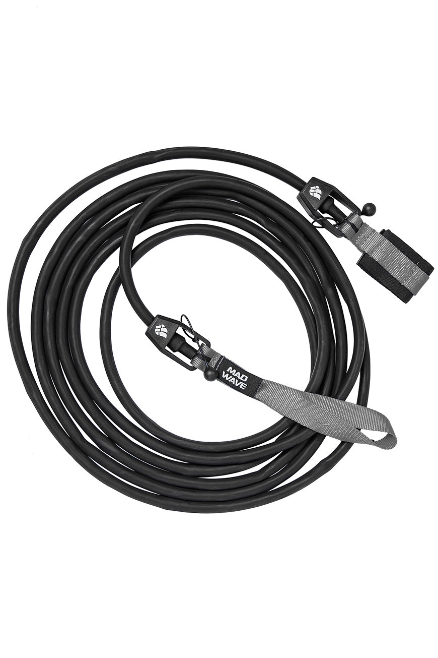 Mad Wave Long Safety Cord Grey - 1.3 - 3.6kg