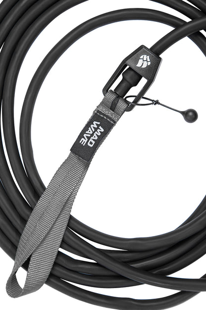 Mad Wave Long Safety Cord Grey - 1.3 - 3.6kg
