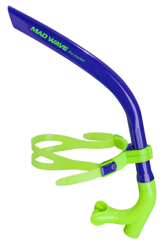 Mad Wave Pro Snorkel Adult - Blue/Green