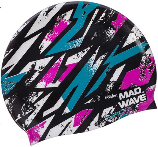Mad Wave Fractions Swim Cap 000W